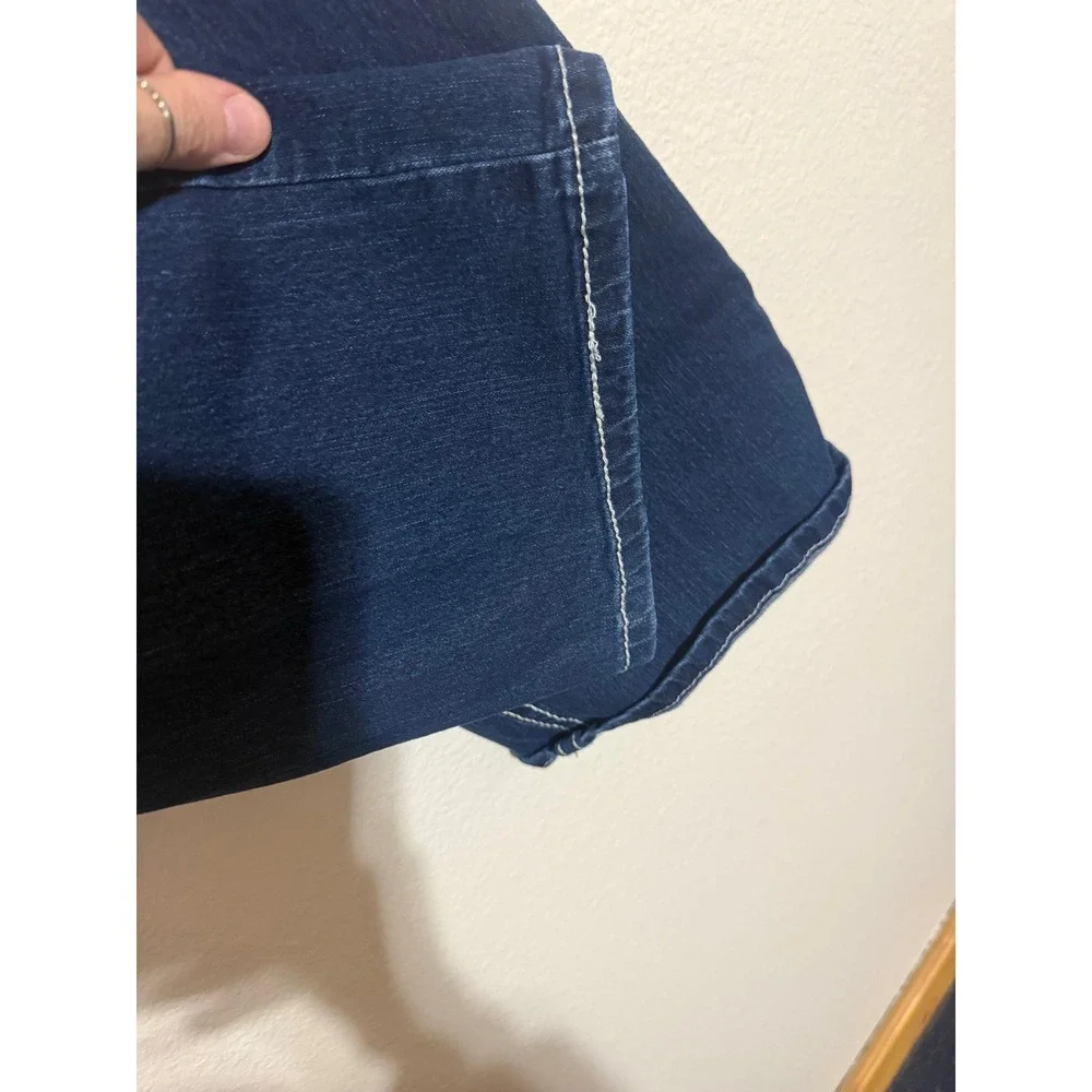a.n.a A New Approach Womens Bootcut Jeans‎ Dark Wash Sequin Size 10 31 Inseam